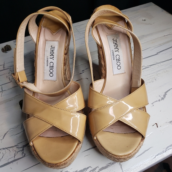Jimmy Choo 'Phoenix' Espadrilles in Nude - size 6.5 - 7 Women's - Picture 13 of 15